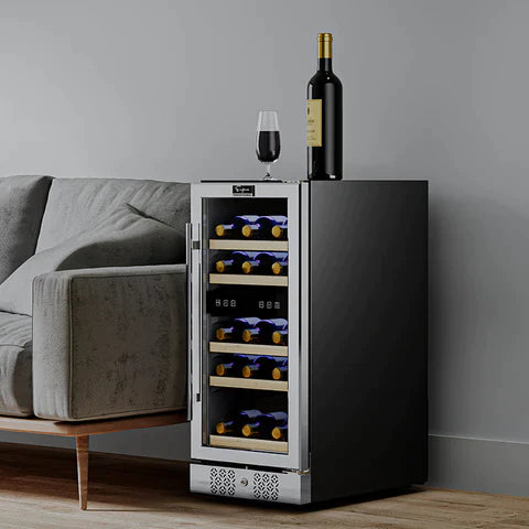 Empava 15 Inch Dual Zone Wine Cooler Wine Fridge