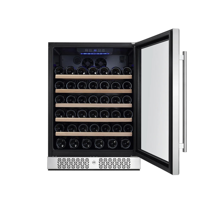 Empava 24 Inch Wine Cooler Wine Fridge 52 Bottles