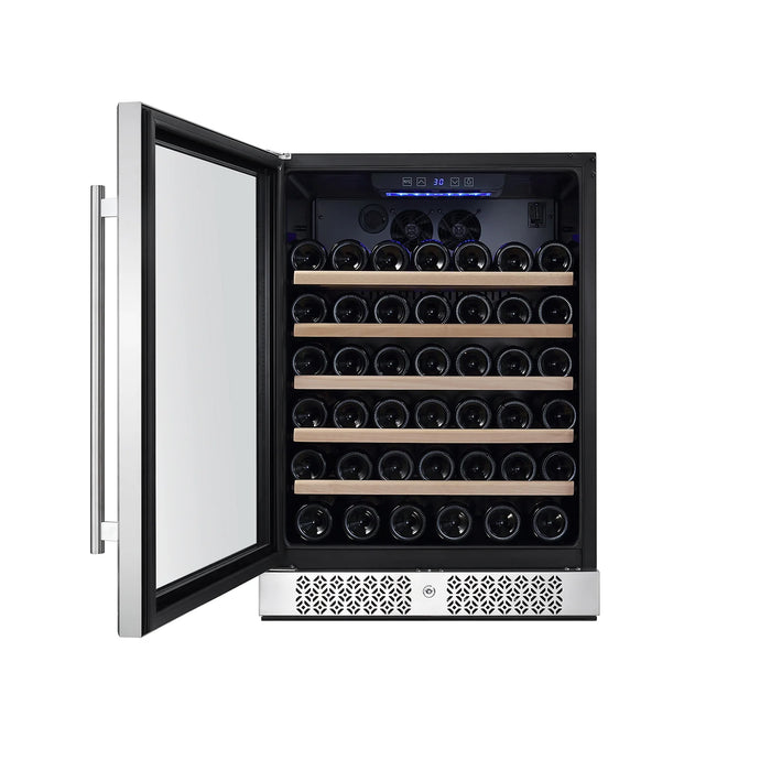 Empava 24 Inch Wine Cooler Wine Fridge 52 Bottles