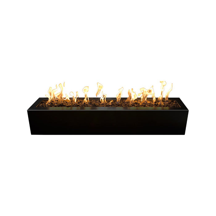 The Outdoor Plus 72" Rectangular Eaves Fire Pit - Powder Coated Metal