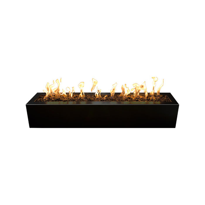 The Outdoor Plus 48" Rectangular Eaves Fire Pit - Powder Coated Metal