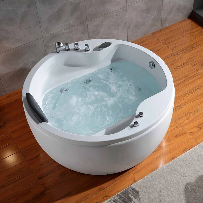 Empava 59 in. Round Whirlpool Bathtub