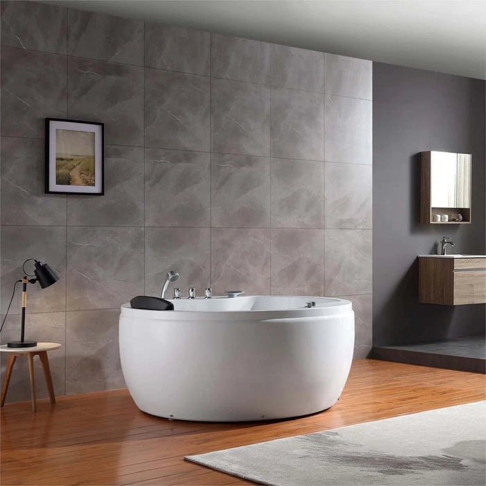 Empava 59 in. Round Whirlpool Bathtub