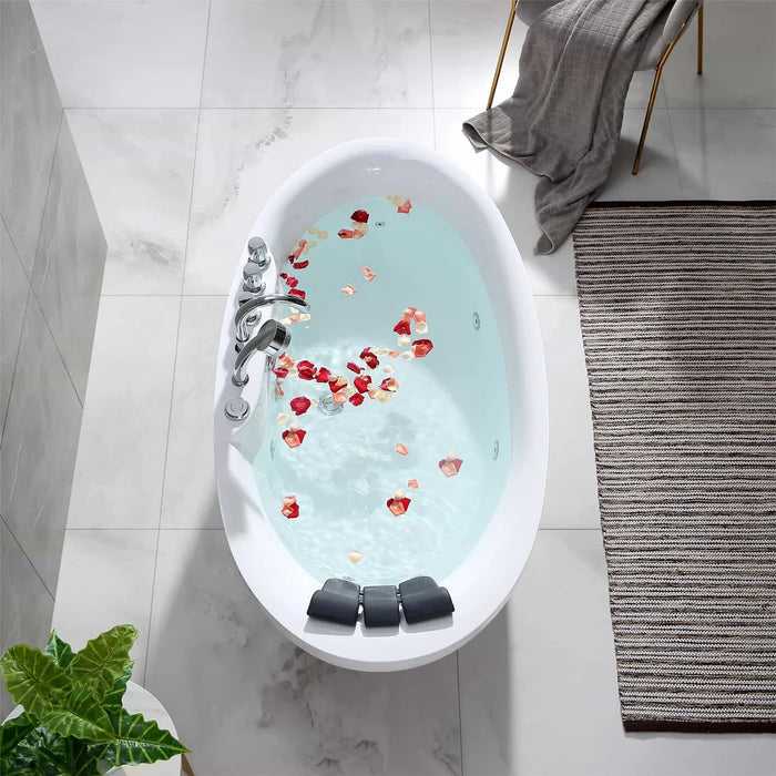 Empava 67 in. Whirlpool Freestanding Acrylic Bathtub