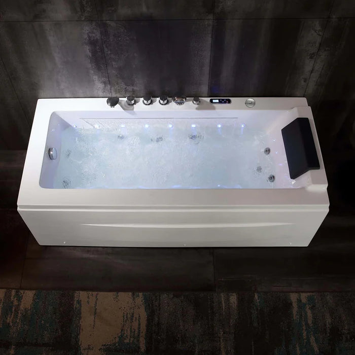 Empava 67 in. Whirlpool Rectangular Bathtub