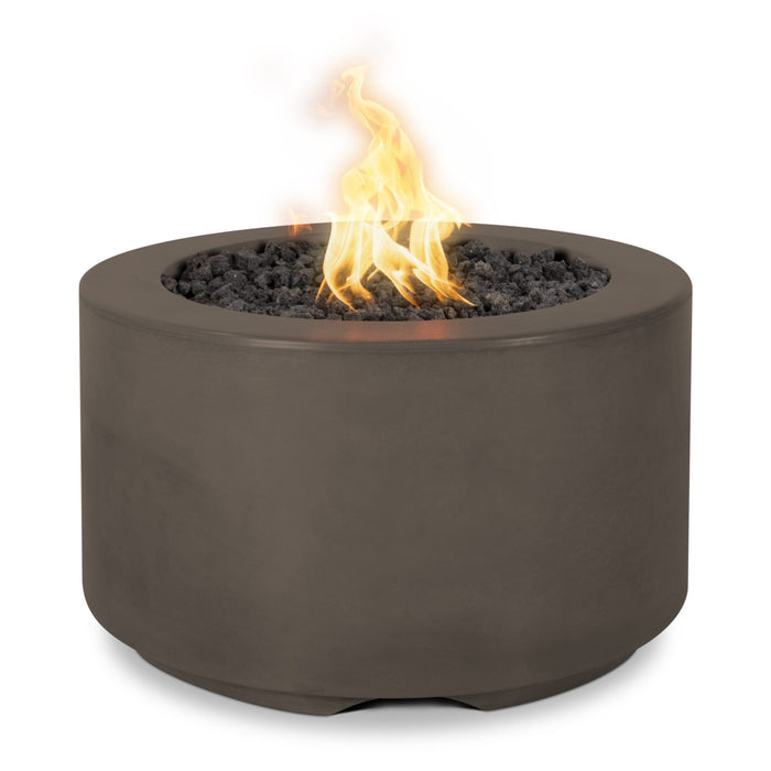 The Outdoor Plus 32" Round Florence 18' Tall Fire Pit - GFRC Concrete - Natural Gas