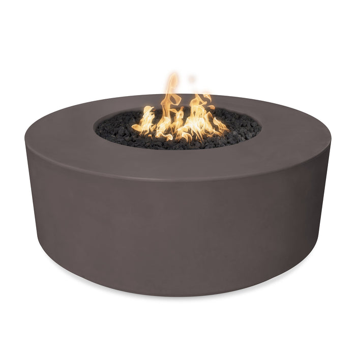 The Outdoor Plus 54" Round Florence 20" Tall Fire Pit - GFRC Concrete - Natural Gas