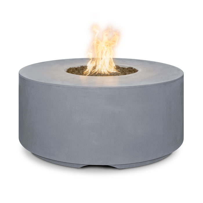 The Outdoor Plus 46" Round Florence 20" Tall Fire Pit - GFRC Concrete - Natural Gas