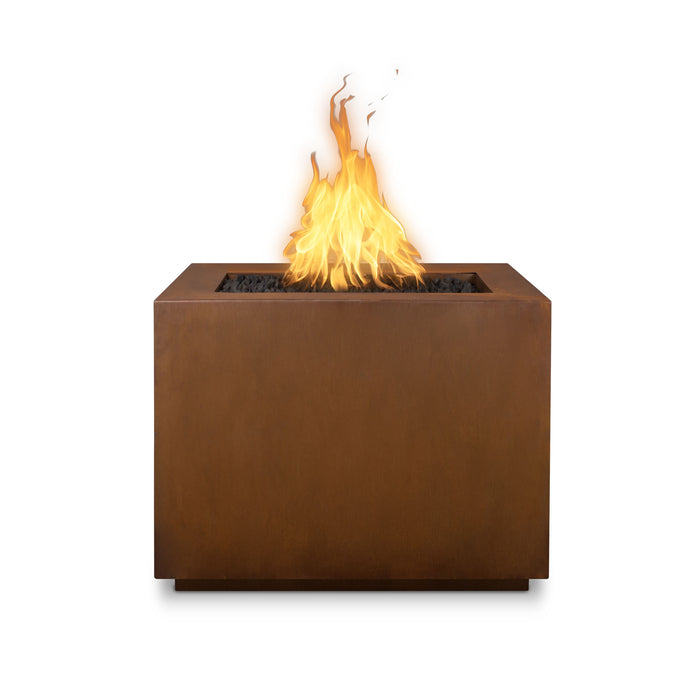 The Outdoor Plus Square Forma Fire Pit - Corten Steel