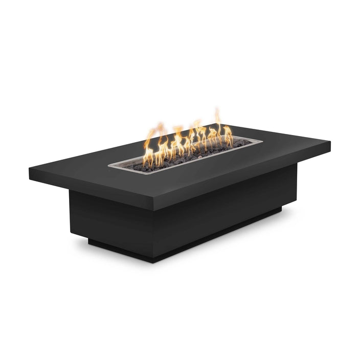 The Outdoor Plus 72" Rectangular Fremont 15" Tall Fire Table - Powder Coated Metal