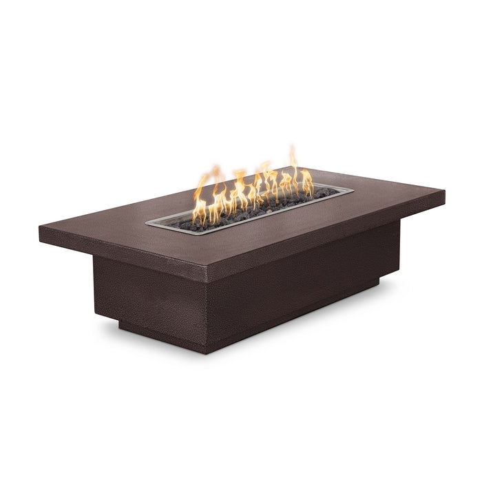 The Outdoor Plus 84" Rectangular Fremont 15" Tall Fire Table - Powder Coated Metal