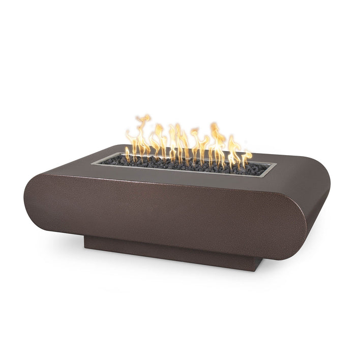 The Outdoor Plus 60" Rectangular La Jolla Fire Pit - Powder Coated Metal