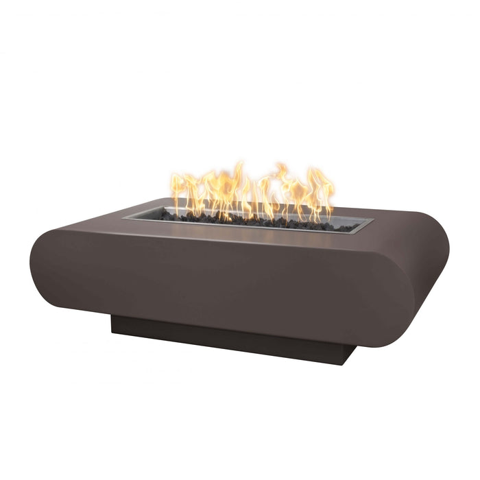 The Outdoor Plus 48" Rectangular La Jolla Fire Pit - Powder Coated Metal