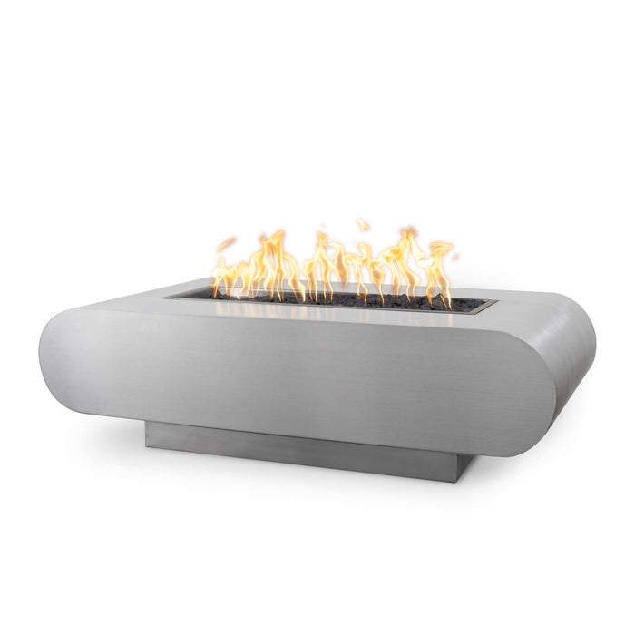 The Outdoor Plus Rectangular La Jolla Fire Pit - Stainless Steel