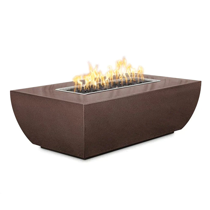 The Outdoor Plus 80" Rectangular Linear Avalon 24" Tall Fire Pit - Powder Coated Metal