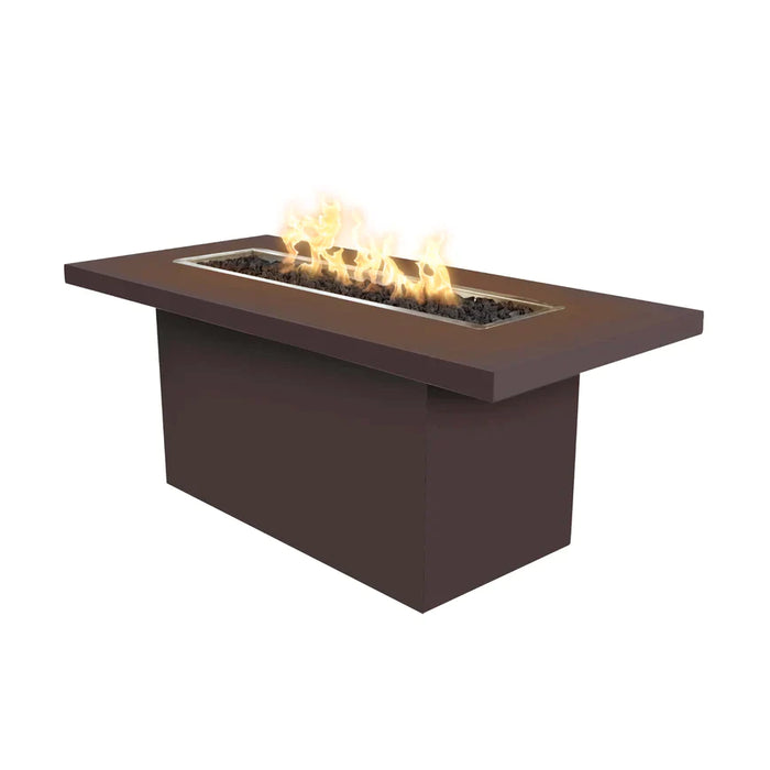 The Outdoor Plus 60" Rectangular Linear Bella Fire Table - Powder Coated Metal