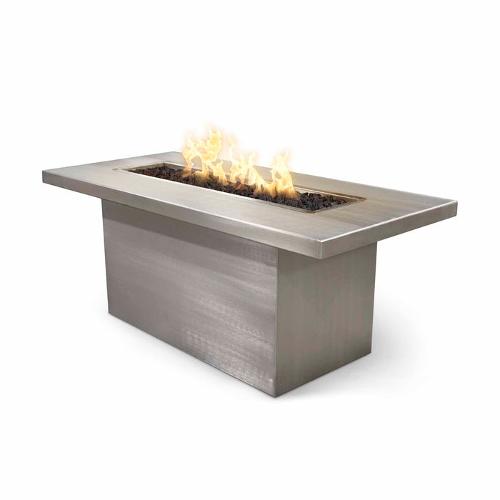 The Outdoor Plus 72" Rectangular Linear Bella Fire Table - Powder Coated Metal