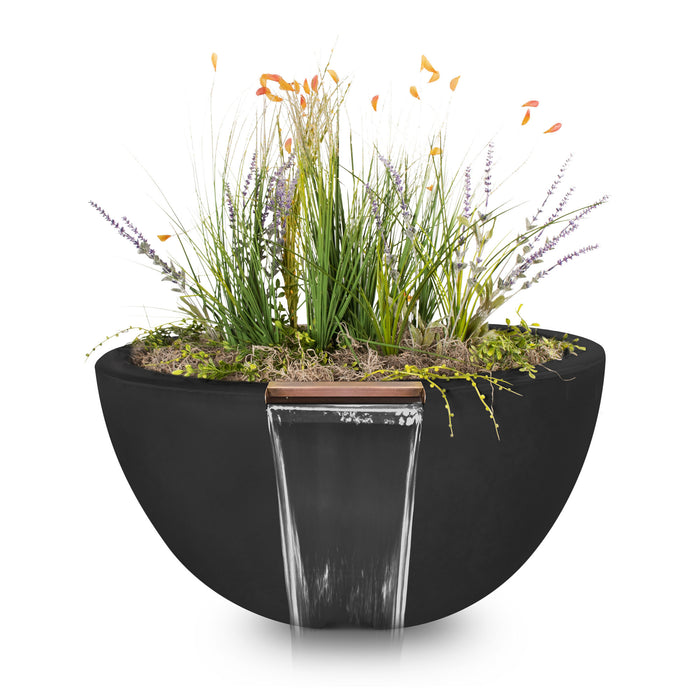 The Outdoor Plus Luna GFRC Planter & Water Bowl