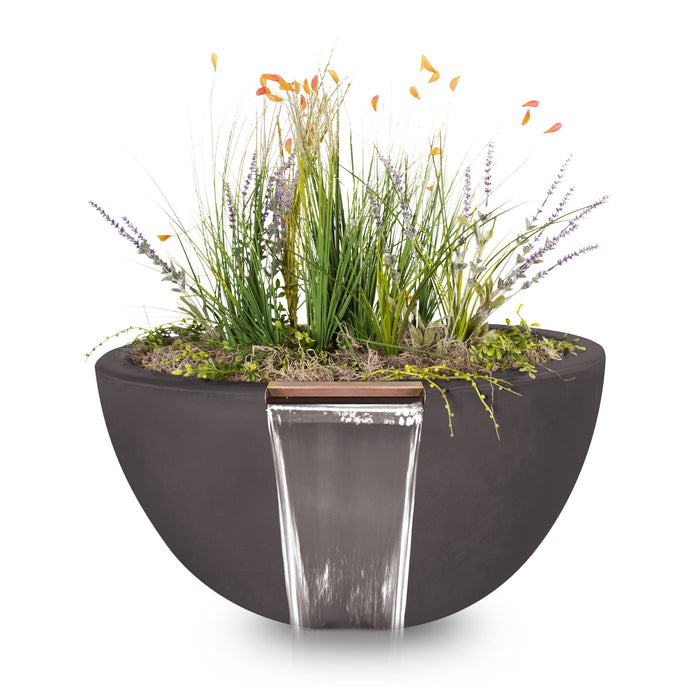 The Outdoor Plus Luna GFRC Planter & Water Bowl