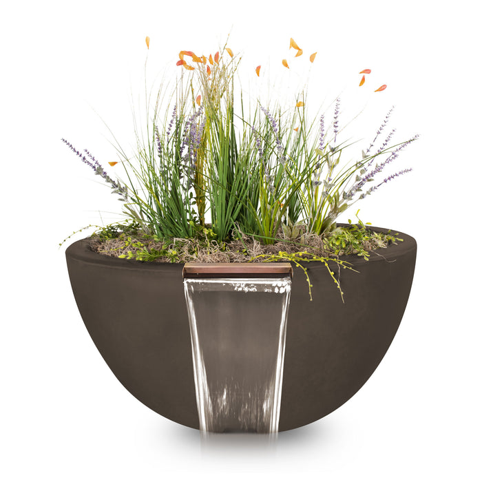 The Outdoor Plus Luna GFRC Planter & Water Bowl