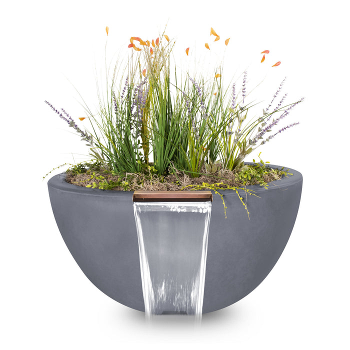 The Outdoor Plus Luna GFRC Planter & Water Bowl