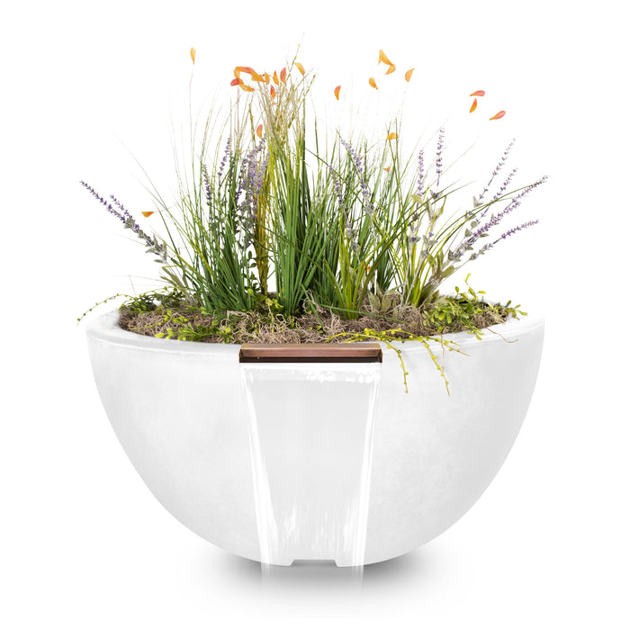 The Outdoor Plus Luna GFRC Planter & Water Bowl