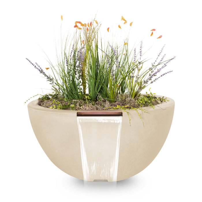 The Outdoor Plus Luna GFRC Planter & Water Bowl