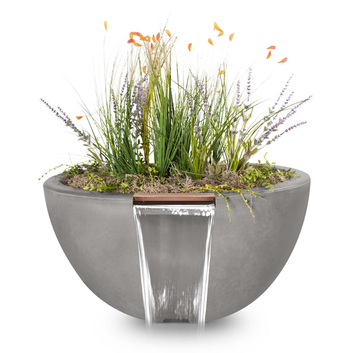 The Outdoor Plus Luna GFRC Planter & Water Bowl