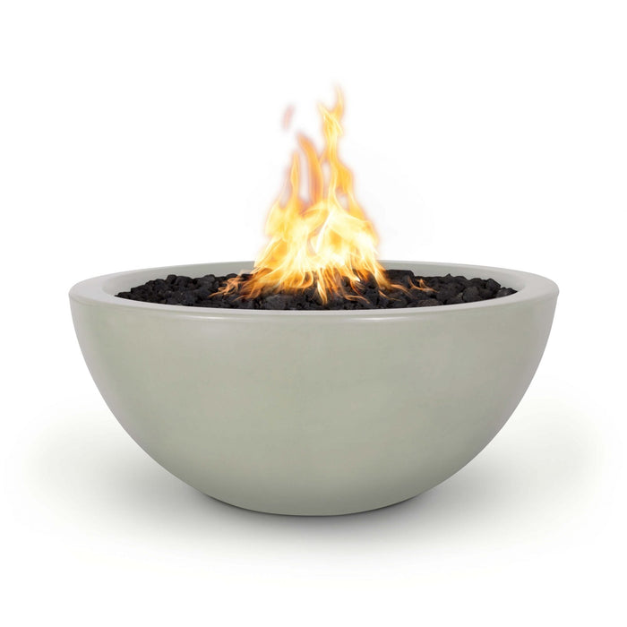 The Outdoor Plus 38" Round Luna Fire Pit - GFRC Concrete - Natural Gas