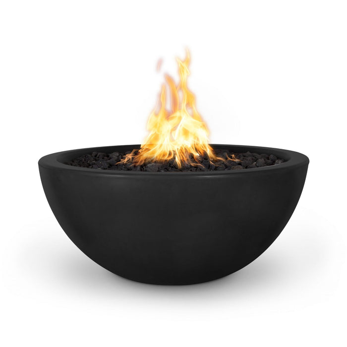 The Outdoor Plus 30" Round Luna Fire Pit - GFRC Concrete - Liquid Propane