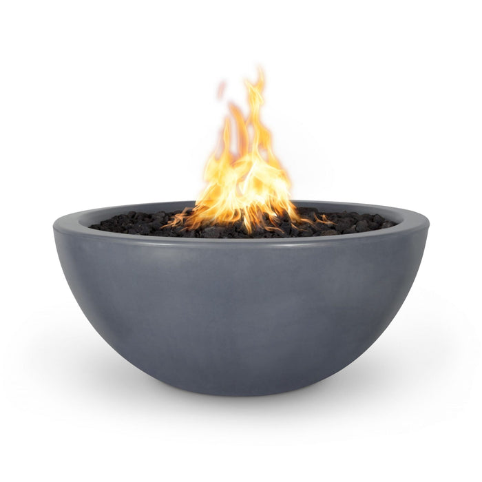 The Outdoor Plus 30" Round Luna Fire Pit - GFRC Concrete - Liquid Propane