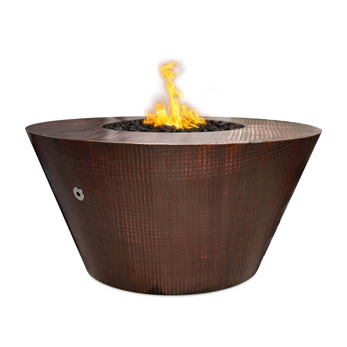 The Outdoor Plus 48" Round Martillo Fire Pit - Stainless Steel