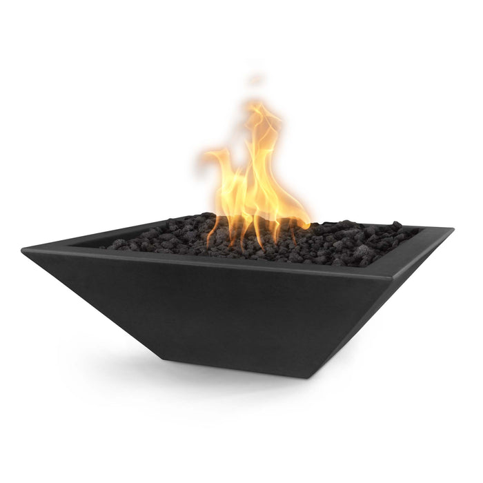 The Outdoor Plus Square Maya Fire Bowl - GFRC Concrete