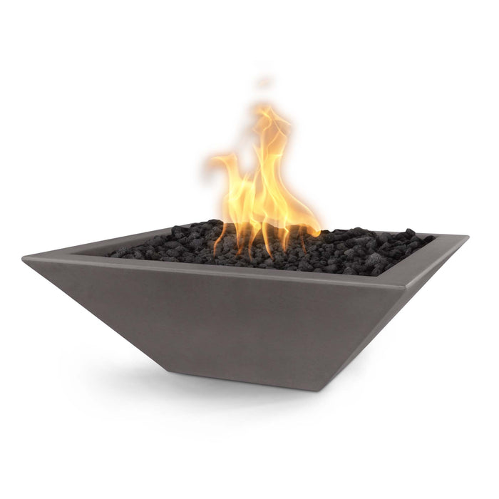 The Outdoor Plus Square Maya Fire Bowl - GFRC Concrete