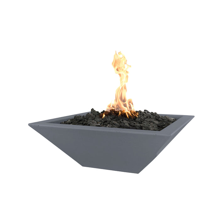 The Outdoor Plus Square Maya Fire Bowl - GFRC Concrete