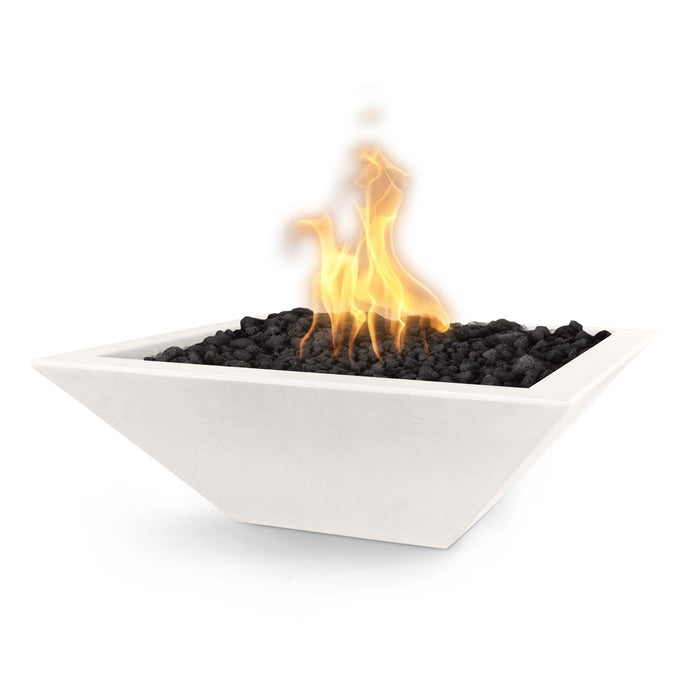 The Outdoor Plus Square Maya Fire Bowl - GFRC Concrete