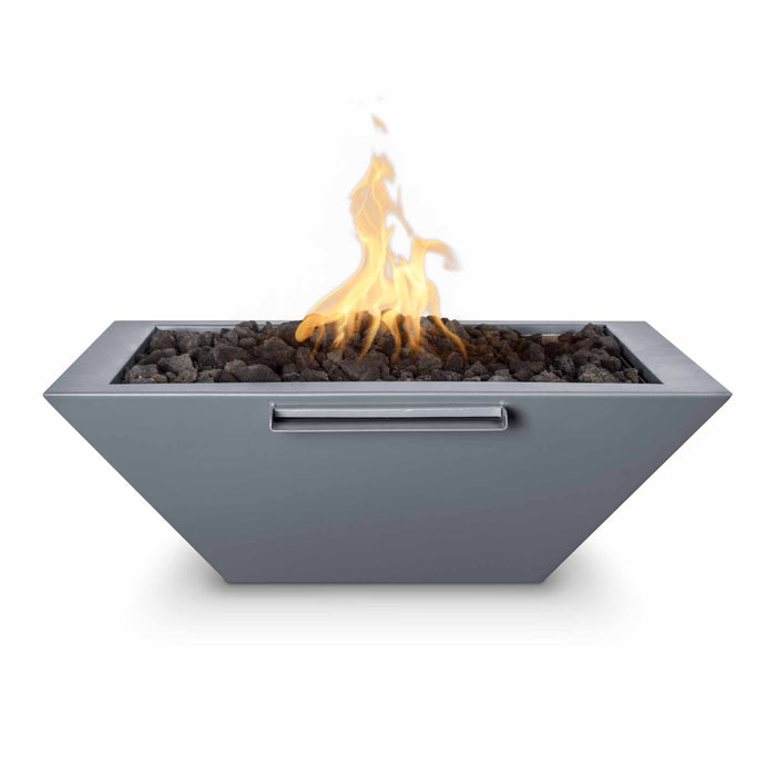 The Outdoor Plus 30" Square Maya Fire & Water Bowl - Powder Coated Metal