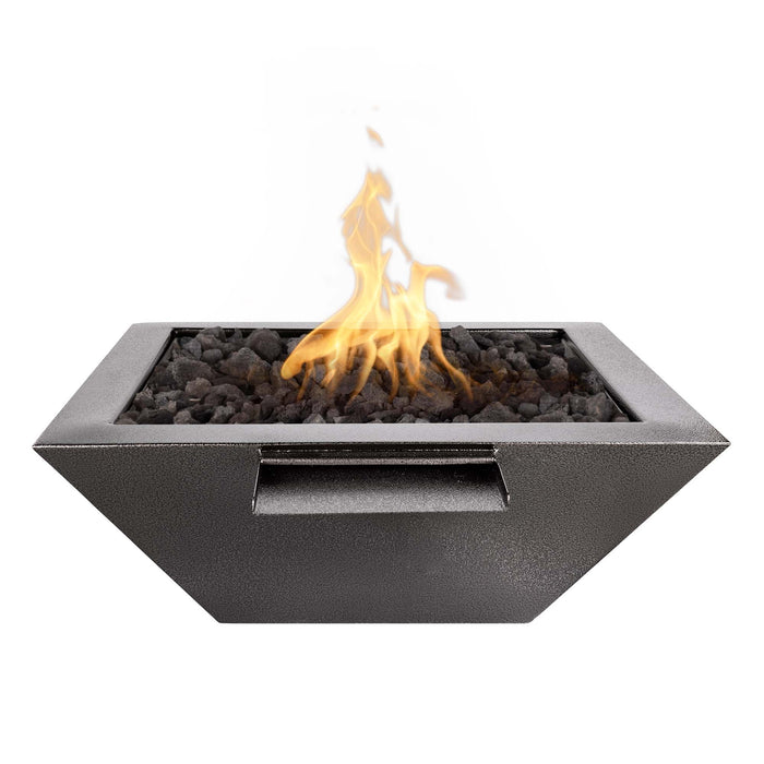 The Outdoor Plus 24" Square Maya Fire & Water Bowl - Powder Coated Metal