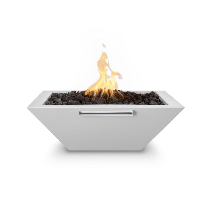 The Outdoor Plus 24" Square Maya Fire & Water Bowl - Powder Coated Metal