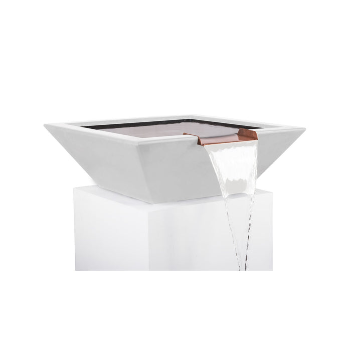 The Outdoor Plus Square Maya Water Bowl - GFRC Concrete