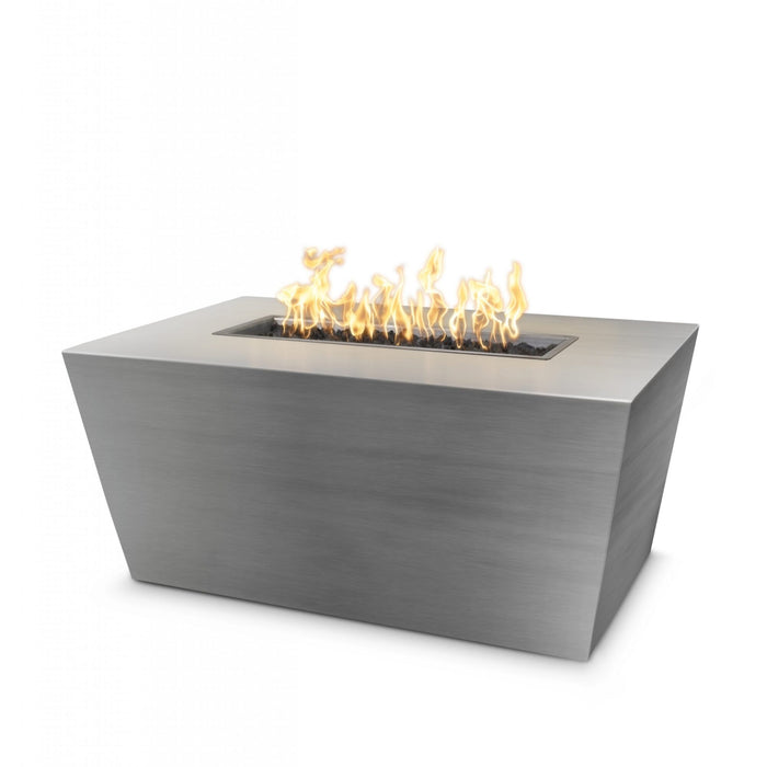 The Outdoor Plus Rectangular Mesa Fire Pit - Stainless Steel