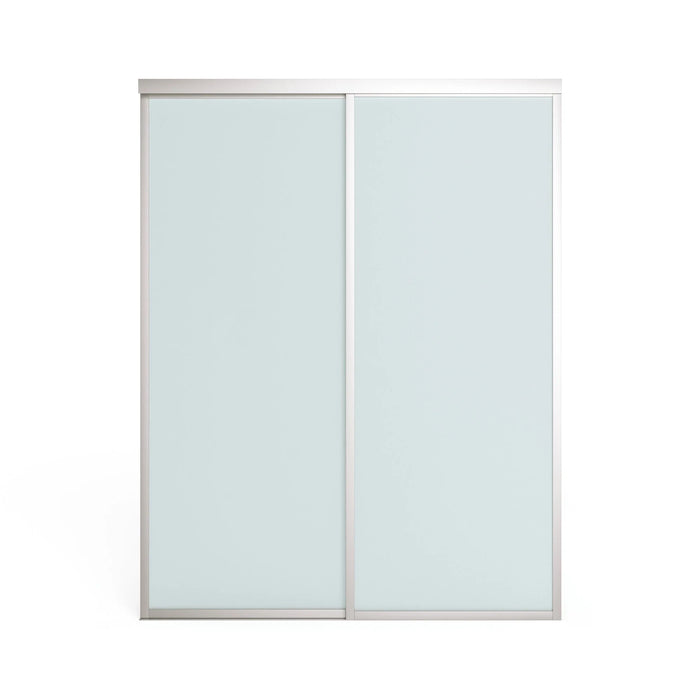 Doors22 108x80 Glass Sliding Closet Door Milky 3 panels