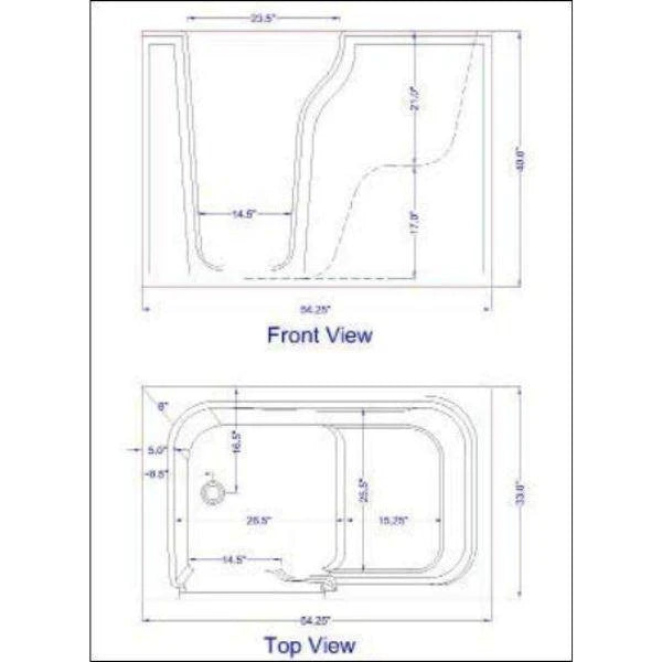 Mobility Bathworks Elite Walk-in Bathtub 3060