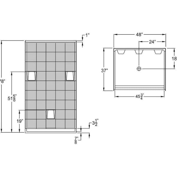 Mobility Bathworks Barrier Free Walk-in Shower 4836