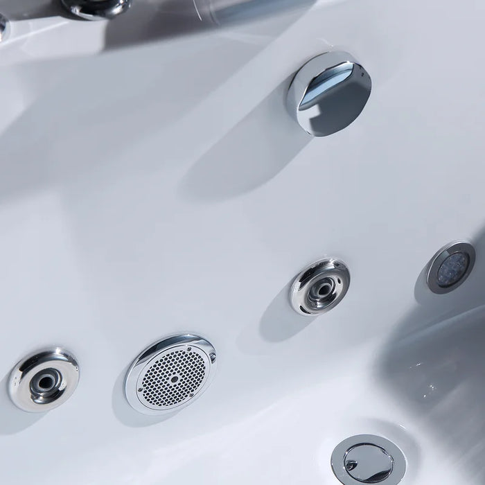Empava 59 in. Whirlpool Rectangular Bathtub