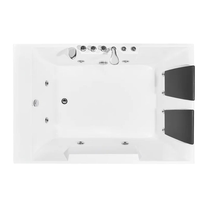 Empava 72 in. Whirlpool Rectangular Bathtub