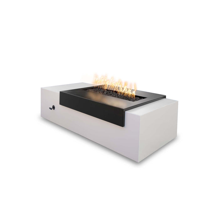 The Outdoor Rectangular Moonstone Fire Pit - Powder Coated Metal