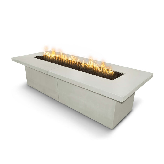 The Outdoor Plus 120" Rectangular Newport Fire Table - GFRC Concrete - Natural Gas