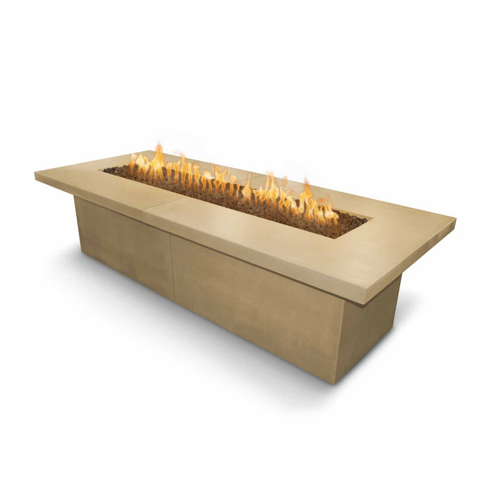 The Outdoor Plus 120" Rectangular Newport Fire Table - GFRC Concrete - Natural Gas