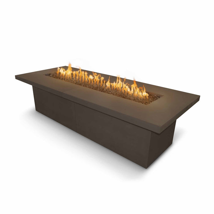 The Outdoor Plus 144" Rectangular Newport Fire Table - GFRC Concrete - Natural Gas